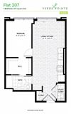 Flat 207 Floorplan Flat 207 Floorplan at Verde Pointe